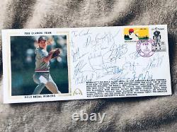 1988 Gateway Stamps FDC Signed Olympic Team Gold Medal Winners Jim Abbott TITO
