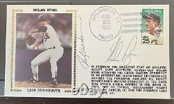 1989 Nolan Ryan WithHENDERSON Gateway Cachet FDC First Day Cover Envelope 5000 K's