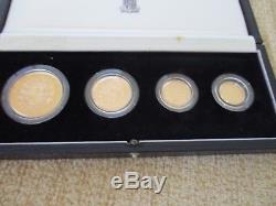 1989 RM Gold Proof 500th Anniversary (4) COIN Sovereign set cased with COA FDC
