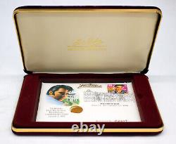 1993 Elvis Presley First Day Cover & 1/4oz Proof Gold Round Coin Reg #02609