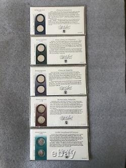 1999 2000 State Quarter First Day Cover Set Us Mint Sealed Cello Q10-q14, Q15