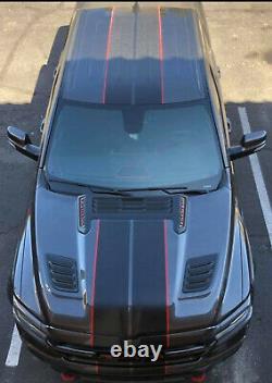 2 color 10 Twin Rally stripes Stripe Graphics FIT All YR Ram 1500 2500 3500