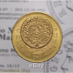 20 Pesos 1959 Calendario Maya Oro (Messico) FDC LOT1979
