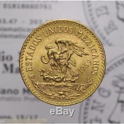 20 Pesos 1959 Calendario Maya Oro (Messico) FDC LOT1979