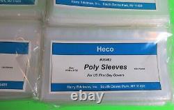 2000 First Day Cover Poly Sleeves For #6 Covers, 3 Mil, Heco Safe-t #us402