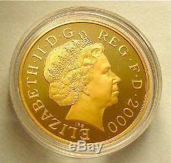 2000 Qe2 The Queen Mother Centenary Year Proof Gold Five Pound Crown Fdc