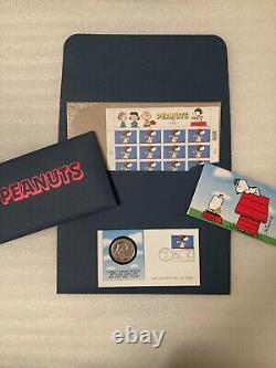 2001 SNOOPY PNC FIRST DAY COVER NIUE $1 WOODSTOCK SNOPPY COINS (2) 20 Stamp Page