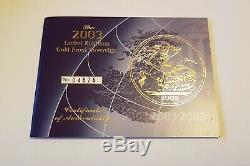 2003 Gold Proof Full Sovereign Pound Fdc Supplied In Double Sovereign Box