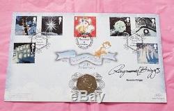 2003 IOM Snowman & James Xmas 50p Coin Card FDC PNC UNC Stamps Signed COA No 271