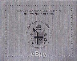2003 Vaticano Serie Divisionale In Folder Euro 8 Valori Fdc
