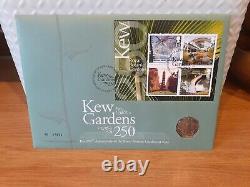 2009 KEW GARDENS 50p COIN BRILLIANT UNCIRCULATED AND FDC FROM THE ROYAL MINT