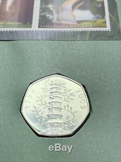 2009 KEW GARDENS 50p FIFTY PENCE PIECE COIN COVER PNC FDC