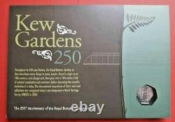 2009 KEW GARDENS 50p In BRILLIANT UNCIRCULATED FDC COIN. FROM THE ROYAL MINT