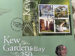 2009 MINT UNCIRCULATED KEW GARDENS 50p ON FIRST DAY COVER