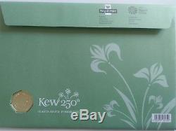 2009 Proof Kew Garden/50p/Royal mint/Proof coin/first day cover. Uncirculated