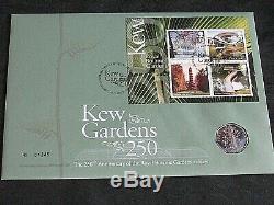 2009 ROYAL MINT Kew Gardens 250th Anniversary BU 50p Coin First Day COIN Cover