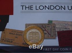 2013 RM London Underground Silver Proof Two Pounds £2 Coin First Day Cover