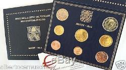 2014 8 monete fdc 3,88 EURO VATICANO Vatican Vatikan Papa Francesco François