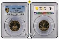 2016 Australia Changeover $1 Coin PCGS MS68 FDC Gem Unc