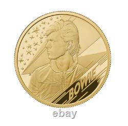2020 David Bowie 1oz Gold Proof £100, One Ounce, Box + COA, FDC Royal Mint