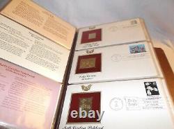 22kt Gold Replica Stamps/First Day Covers More than 450 covers! Dates 1980-2001