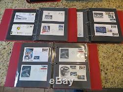 232 1961-1981 Space Event Covers, Tests, First Days, etc mounted -THREE Albums