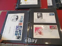 232 1961-1981 Space Event Covers, Tests, First Days, etc mounted -THREE Albums