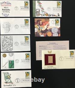 2558 NUMISMATICS (Coin Collecting) Nice Collection of 28 First Day Covers