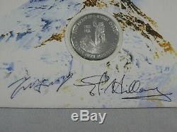 25th Anniversary Mount Everest Ascent FDC SIGNED Edmund Hillary & Tenzing Norgay