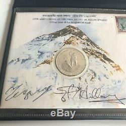 25th Anniversary Mount Everest FDC signed by Edmund Hillary & Tenzing Norgay
