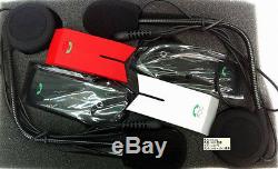 2x FDC Helmet Bluetooth Headset Mobile, GPS, Intercom (3-player, 3280 ft), NFC