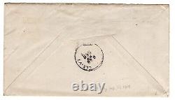 #372 Hudson-Fulton First Day Cover Buffalo NY Registered to VT on Entire
