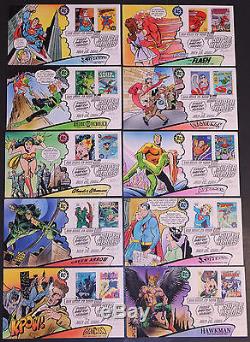 #4084 DC Comics Super Heroes Bevil FDC Set (01020064084001)