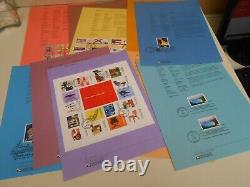 455 Commemnorative U. S. Postal Service First Day Of Issue Sheets All Different