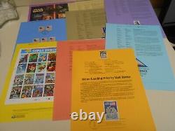 455 Commemnorative U. S. Postal Service First Day Of Issue Sheets All Different