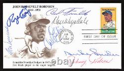 50's Brooklyn Dodgers Signed by 7 Players FDC Envelope Duke Snider Johnny Podres