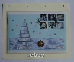 50p Isle of Man IOM Christmas Snowman 2003 Uncirculated First Day Cover