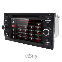 7 Car GPS Sat-Nav Head Unit Bluetooth DVD Player USB Stereo for Ford Fiesta MK6