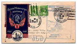 704-15 1932 Washington Bicentennial Cplt Set of 12 Commemorative Covers Not FDC
