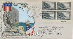 #746 PB Of 4 7c Acadia National Park 1934 Bar Harbor Maine First Day Cover Hand