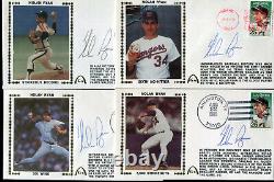 (9) Nolan Ryan Autographed Signed Gateway Cachet FDC First Day Cover Envelopes