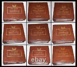 9 Vintage Golden Replicas of US Stamps Binders 328 First Day Covers in 22K Gold