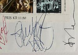 ABBA Signed First Day Cover Fully signed by Agnetha, Bjorn, Benny & Anni-Frid
