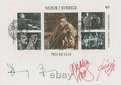 ABBA Signed Swedish FDC with a large Musik i Sverige stamp