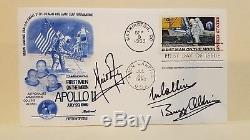 APOLLO 11 Astronauts Armstrong Aldrin Collins Signed FDC First Men on the Moon