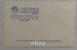 Air/space America 88 San Diego Cacheted First Day Of Issue Post Card