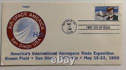 Air/space America 88 San Diego Inaugural Fdc First Day Cover May 13-22 1988