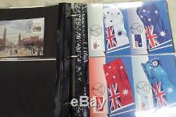 Album Of Australian First Day Covers 192 Stamps Ships Goldfields Dinosaurs Flags