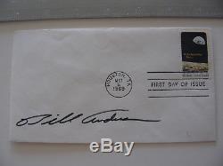 Apollo 8 Astronaut Bill Anders Hand-Signed Autographed First Day Cover FDC NASA`