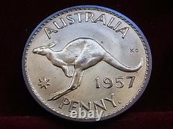 Australia. 1957 Perth Penny. Proof Virtually Full Red Lustre FDC